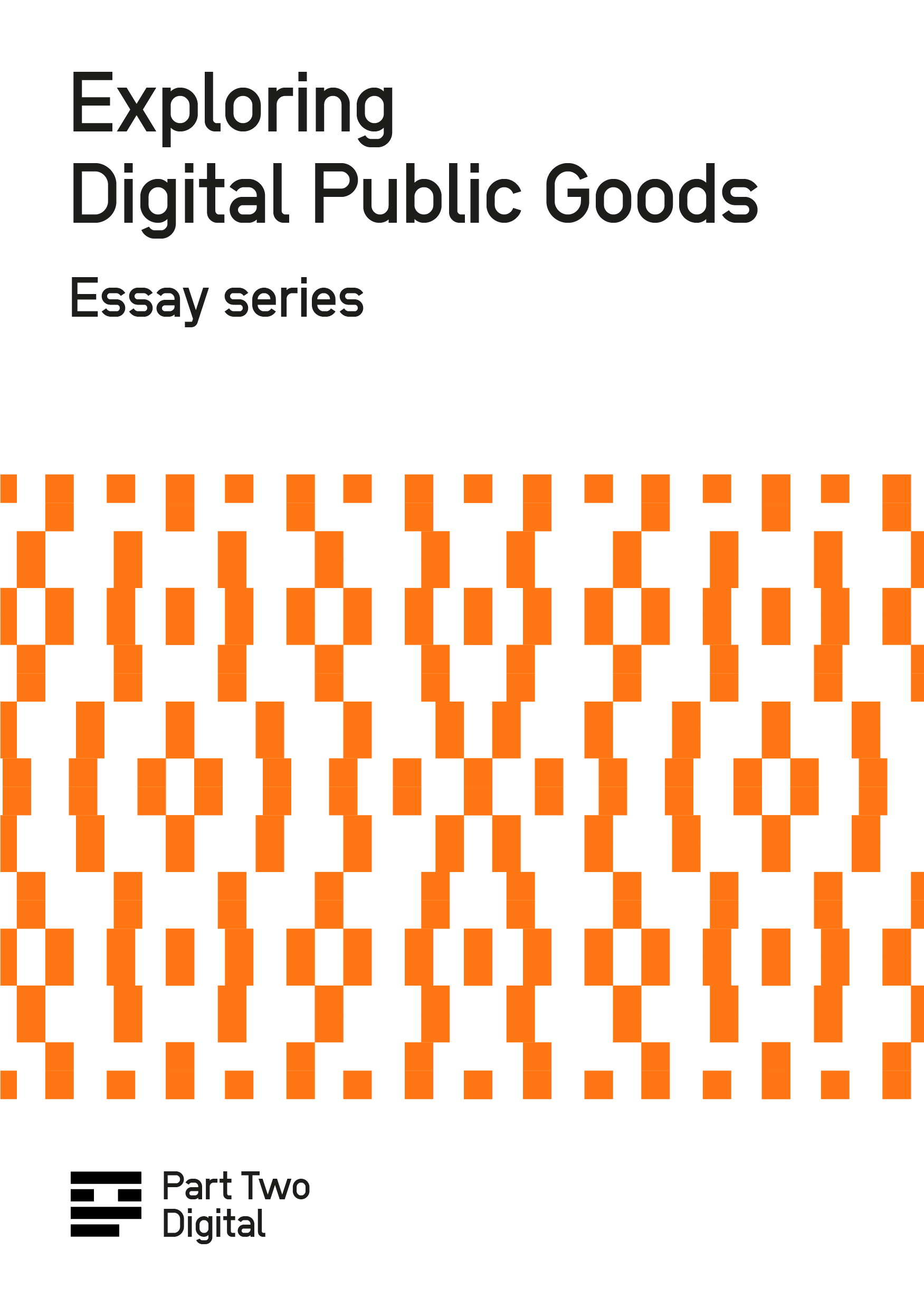 Cover of publication with orange pixel pattern of overlapping circles